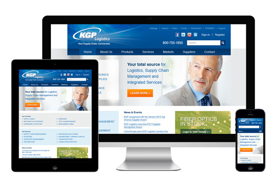 Responsive Web Design & Development for KGP Logistics
