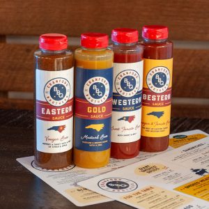 BBQ bottle label design