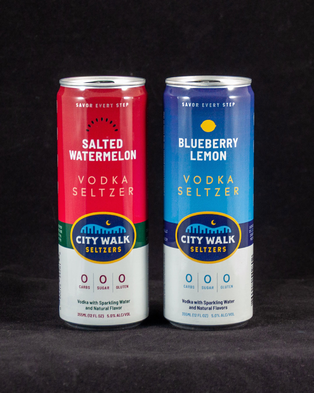 City Walk Seltzer Label Design